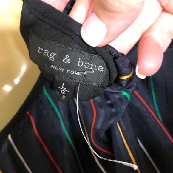 Rag and Bone Austin stripe silk dress - Picture 4 of 5